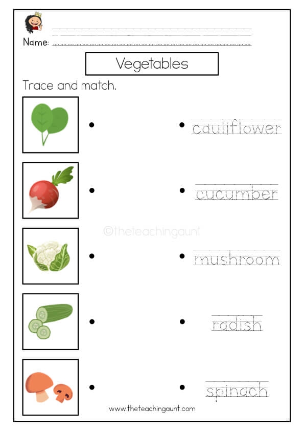 Free Vegetables Worksheet For Kindergarten Download Free Vegetables 
