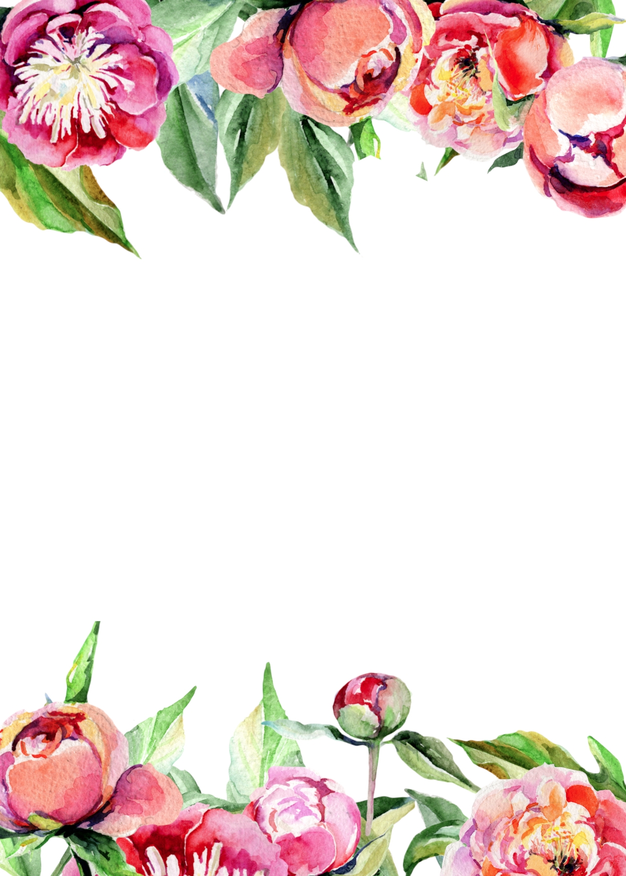 floral invitation template