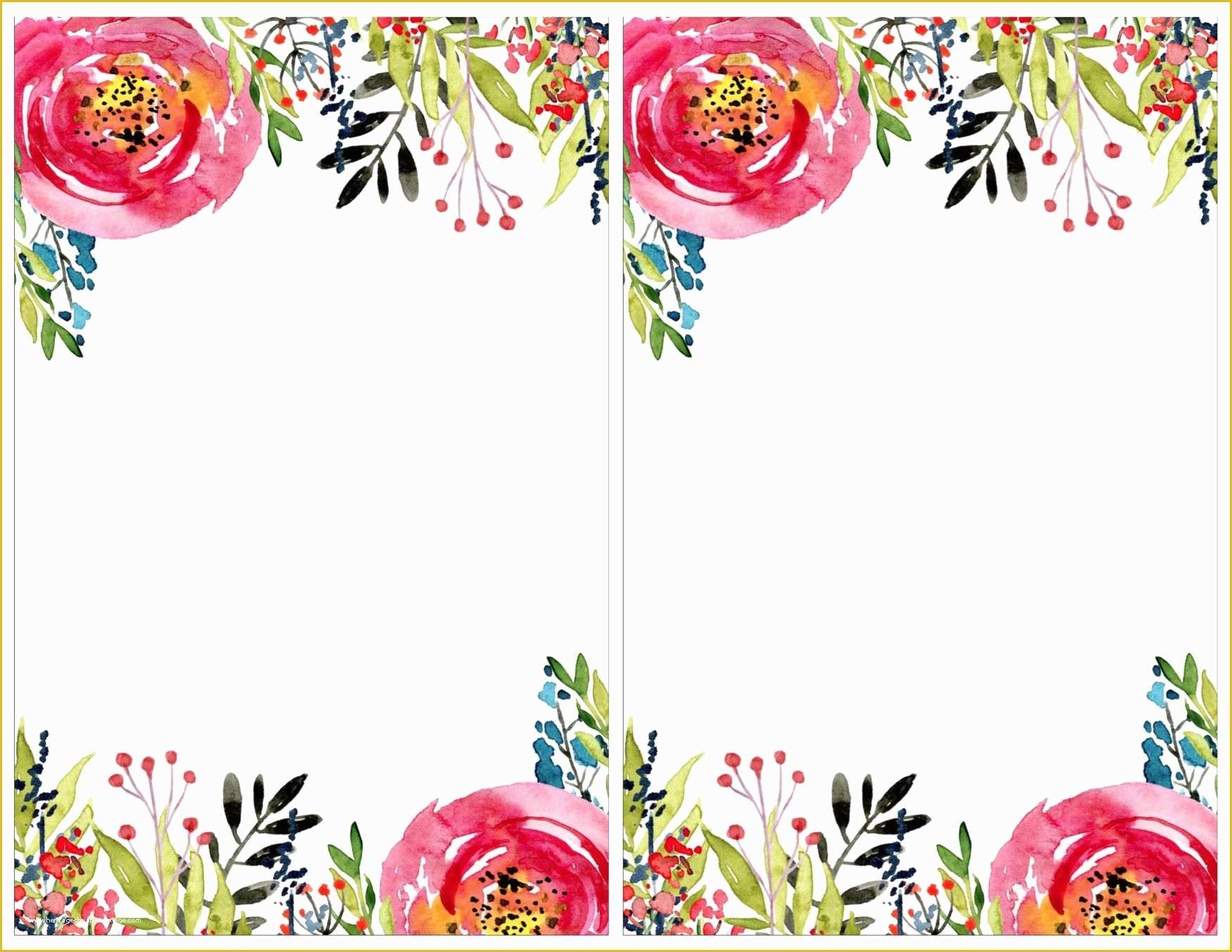 Free Wedding Shower Invitation Templates Of Floral Invitation Template 