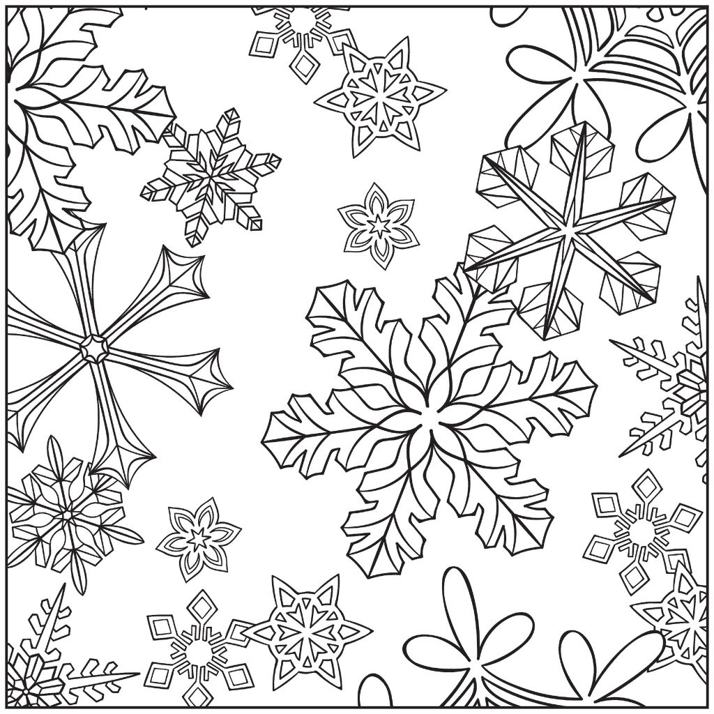 free printable winter coloring pages
