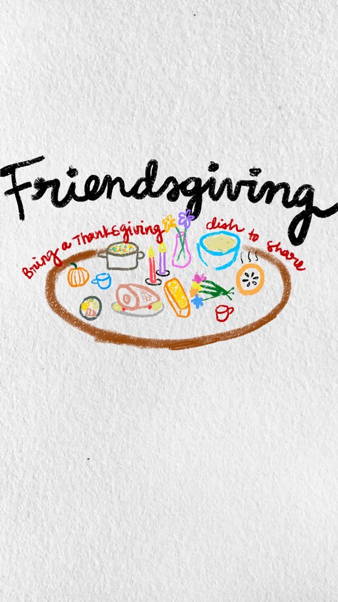 Friendsgiving Invite Template Coisas Bonitas Diy Ideias