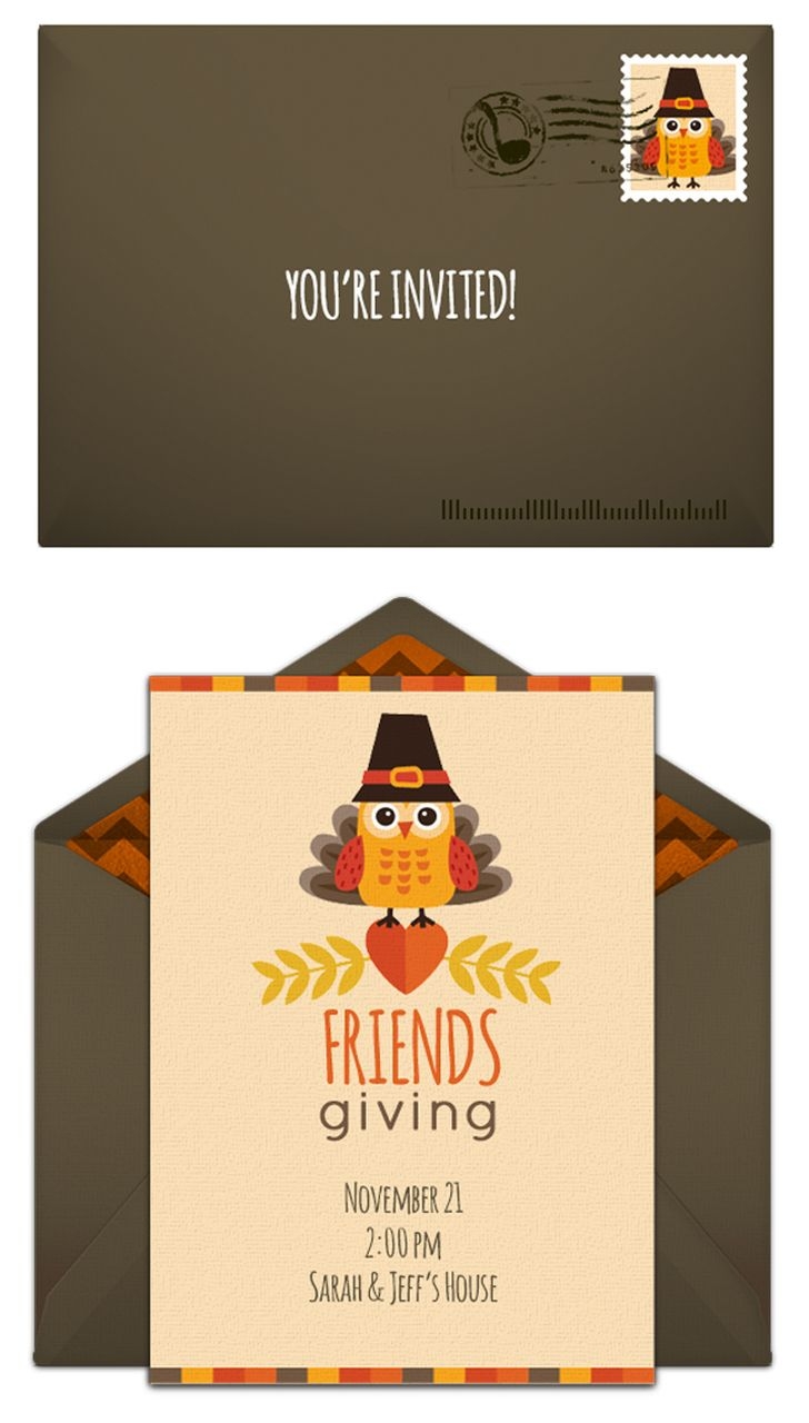 Friendsgiving Invite Template Free