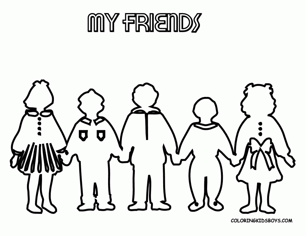 Friendship Coloring Pages Printable Coloring Home