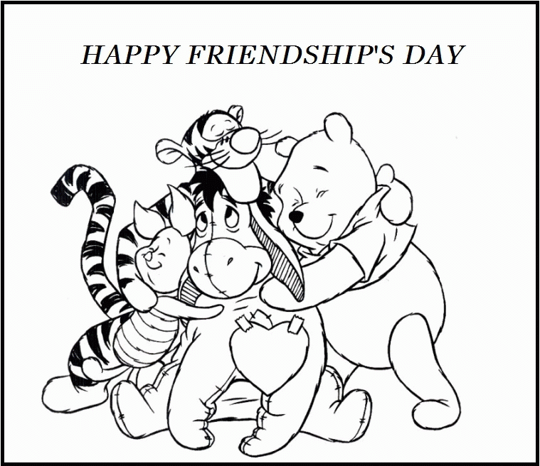 Friendship Colouring Pages Coloring Home