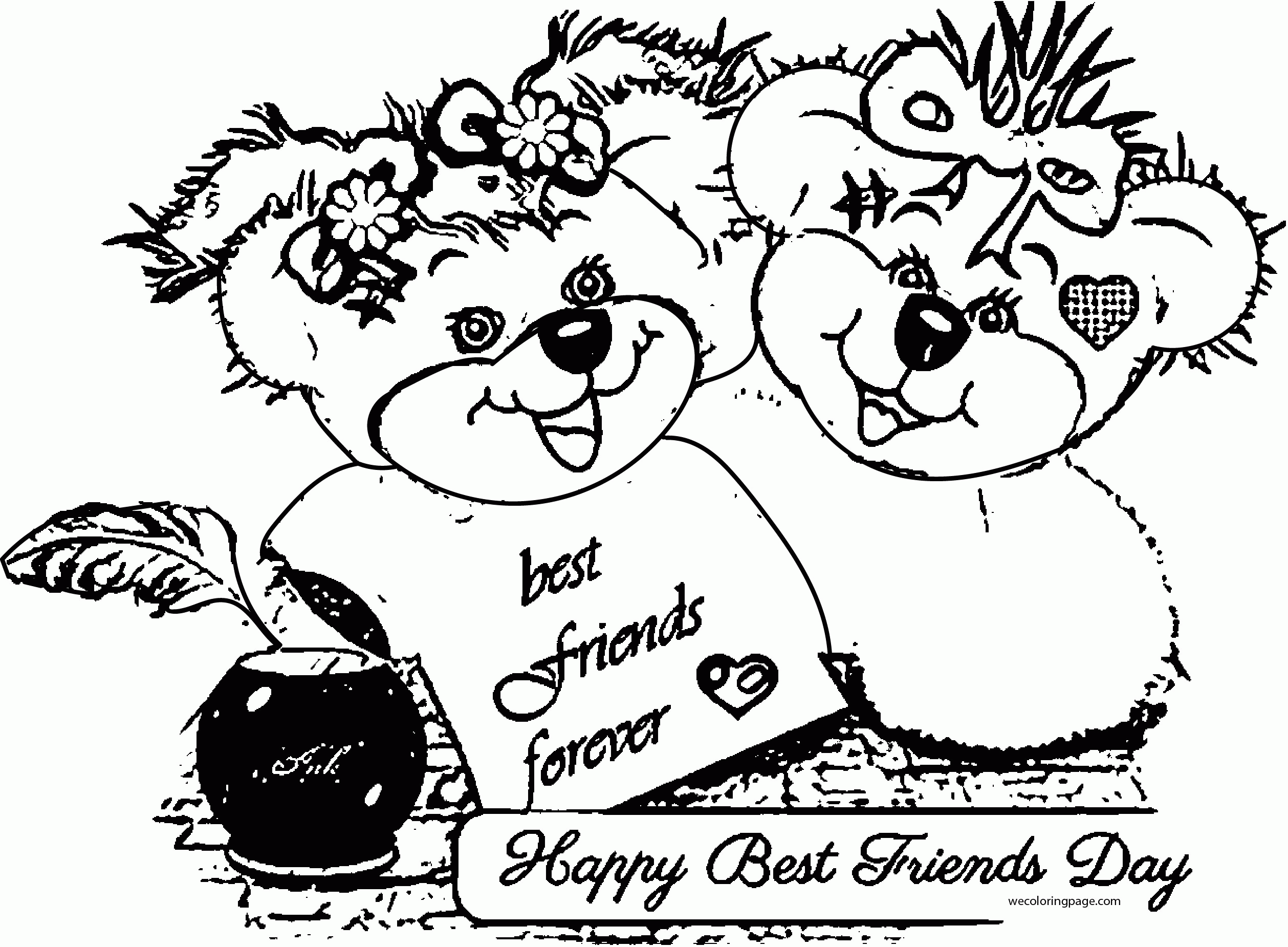 Friendship Day Coloring Pages Coloring Home