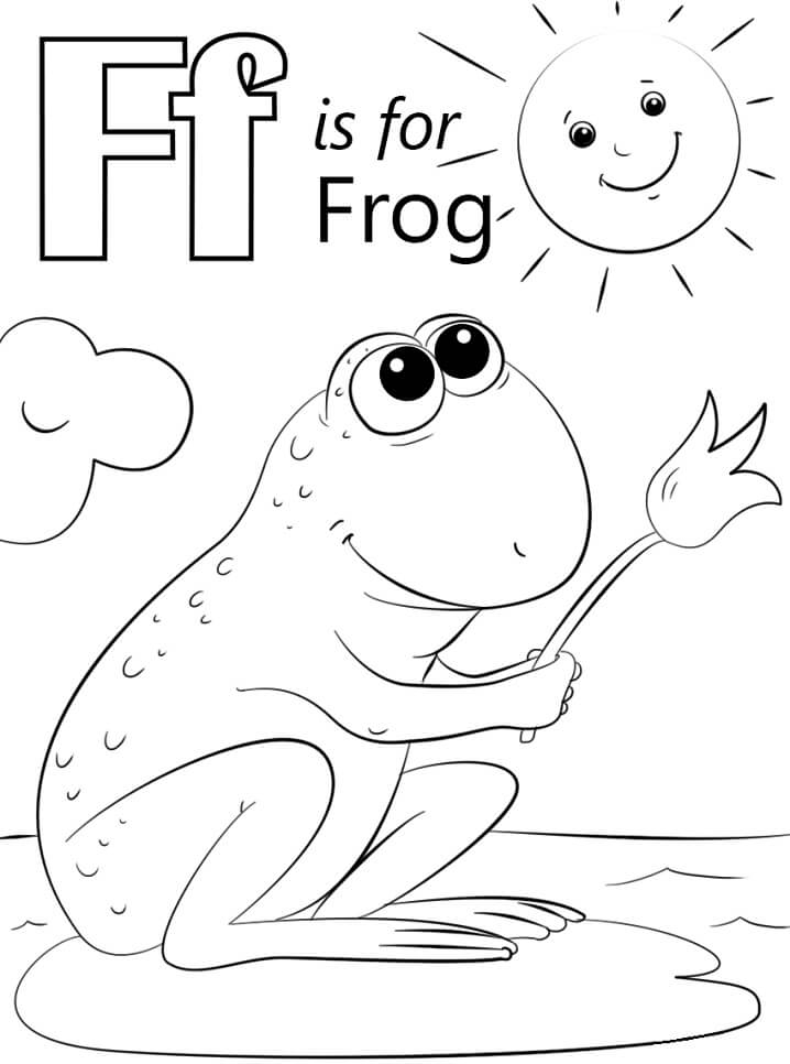 letter f coloring worksheets