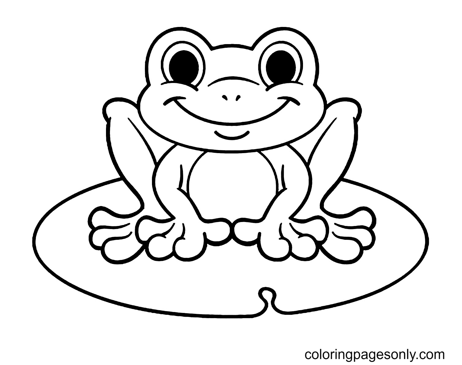 Coloring Book Pages Of Frogs