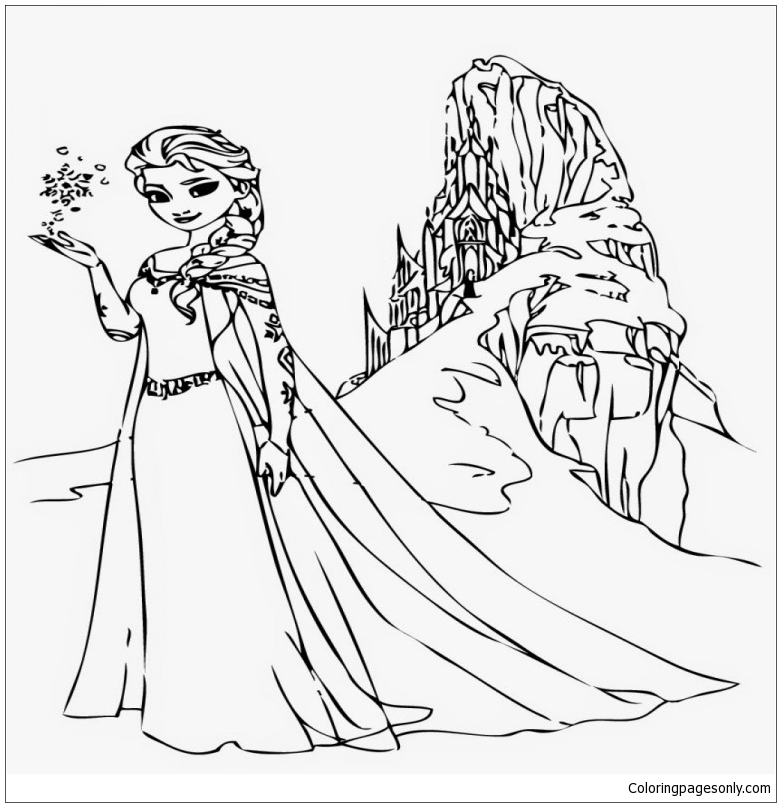 Frozen Elsa Coloring Page Free Printable Coloring Pages