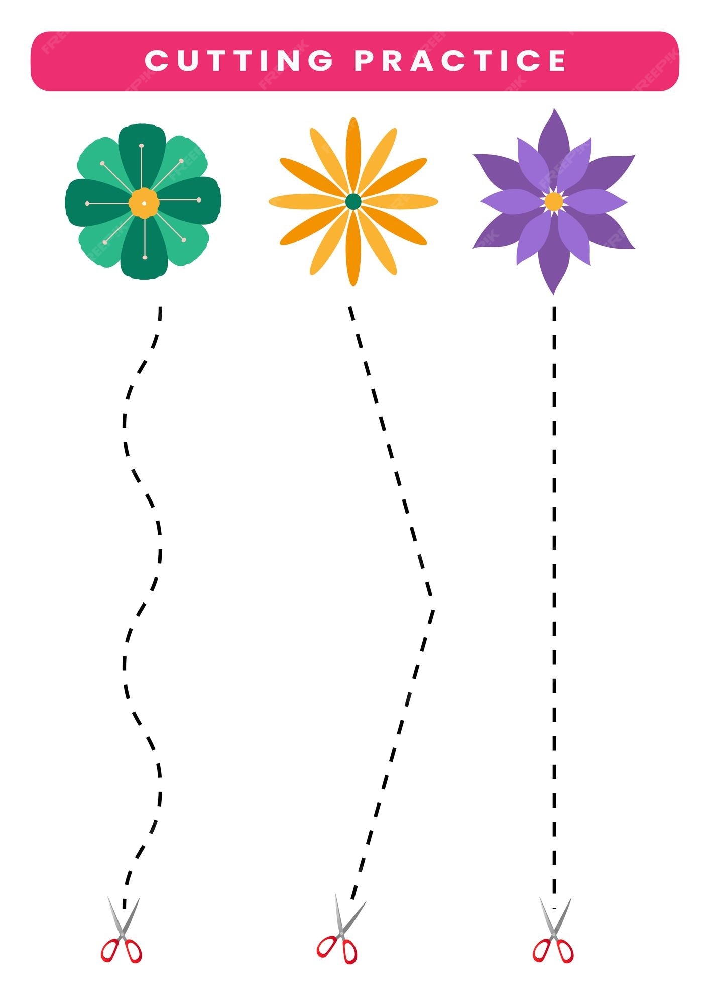 Fun Cutting Practice Worksheets To Build Scissor Skills Worksheets