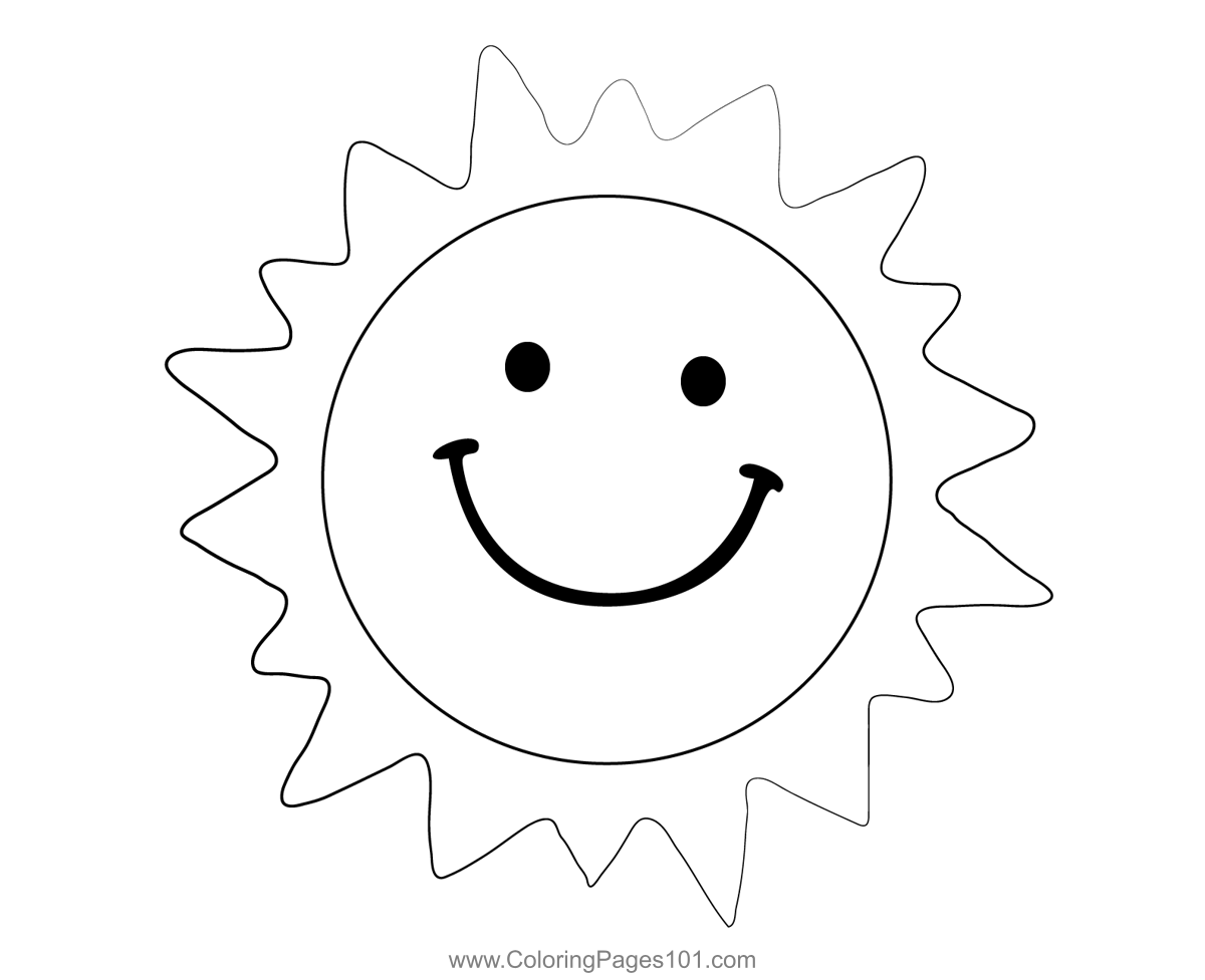 Sun Coloring Page