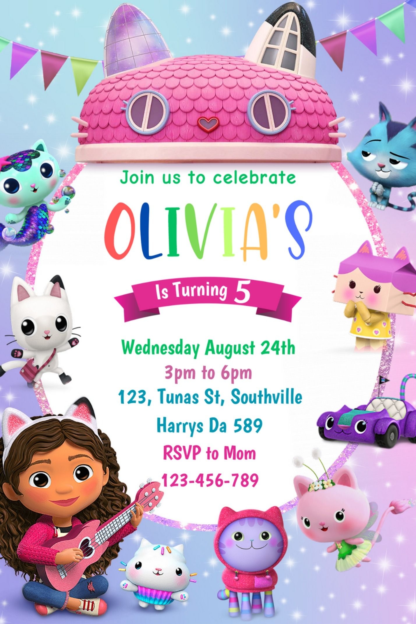 children's birthday invitation template