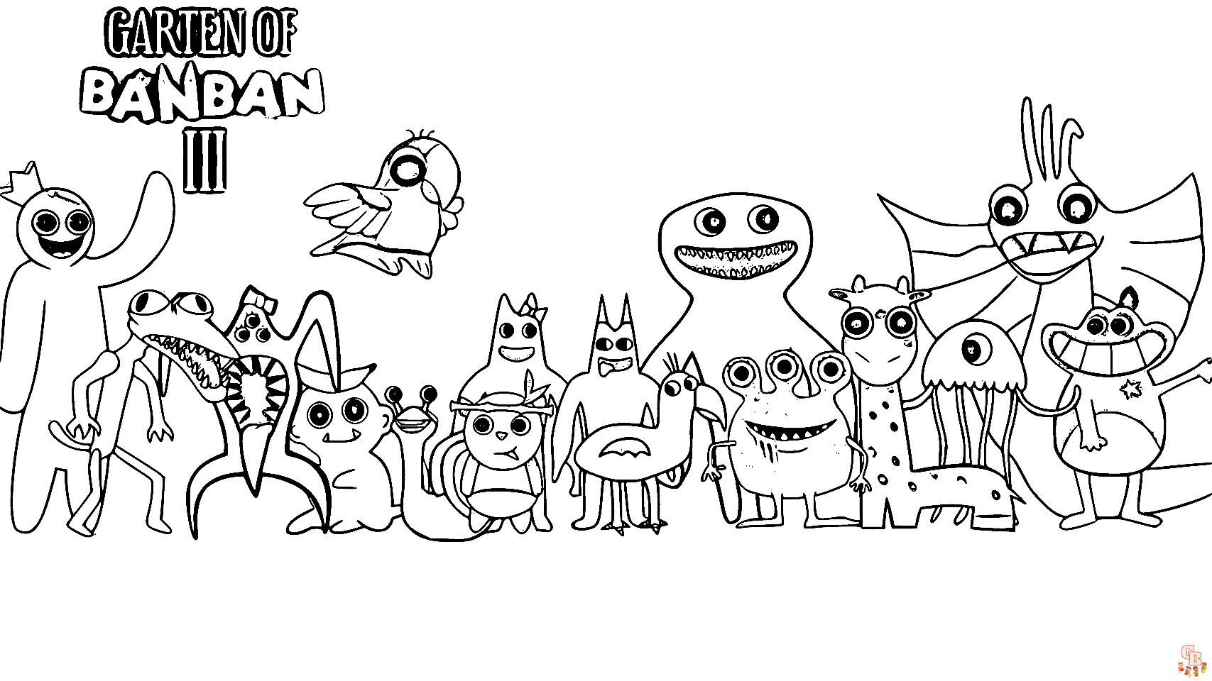Garten Of Banban Chapter Coloring Pages GBcoloring 76000 Hot Sex Picture