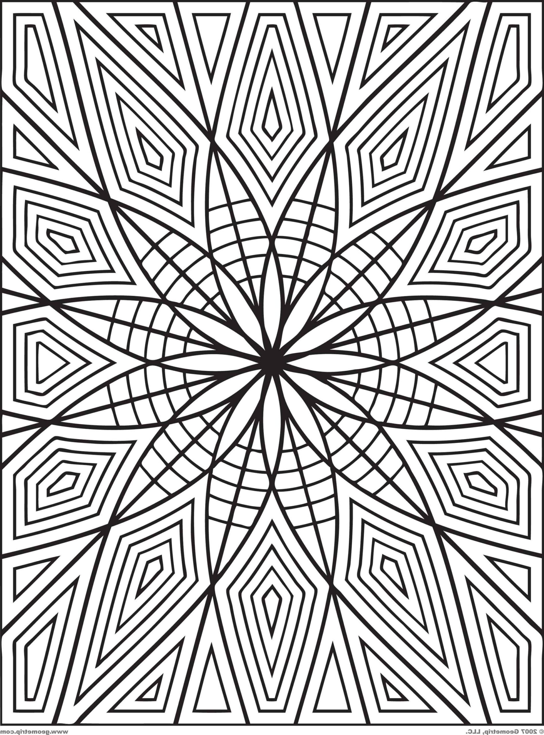 Geometric Coloring Pages Pdf