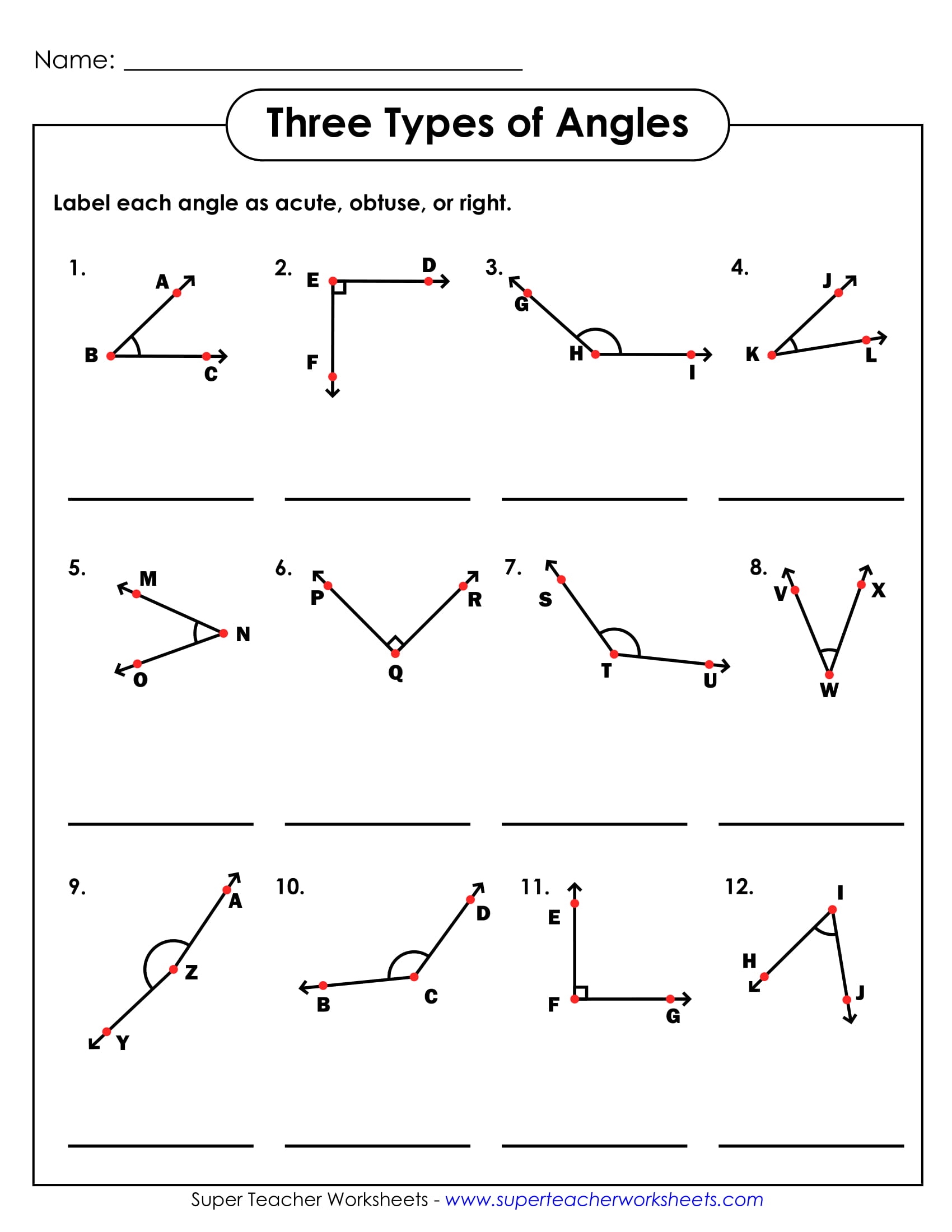 Geometry Worksheet For Students 9 Examples Format Pdf Worksheets 