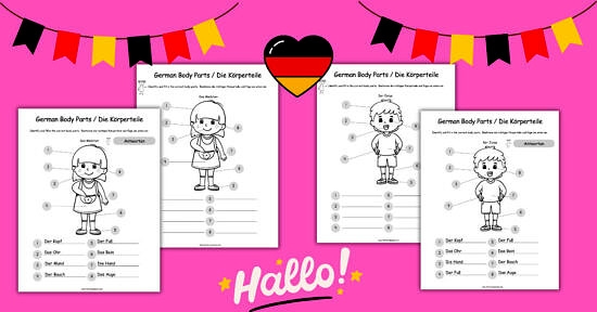 German Worksheets For Kids Printouts BeeGerman Worksheets Library