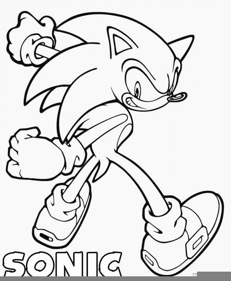 Get This Free Sonic Coloring Pages To Print 924296