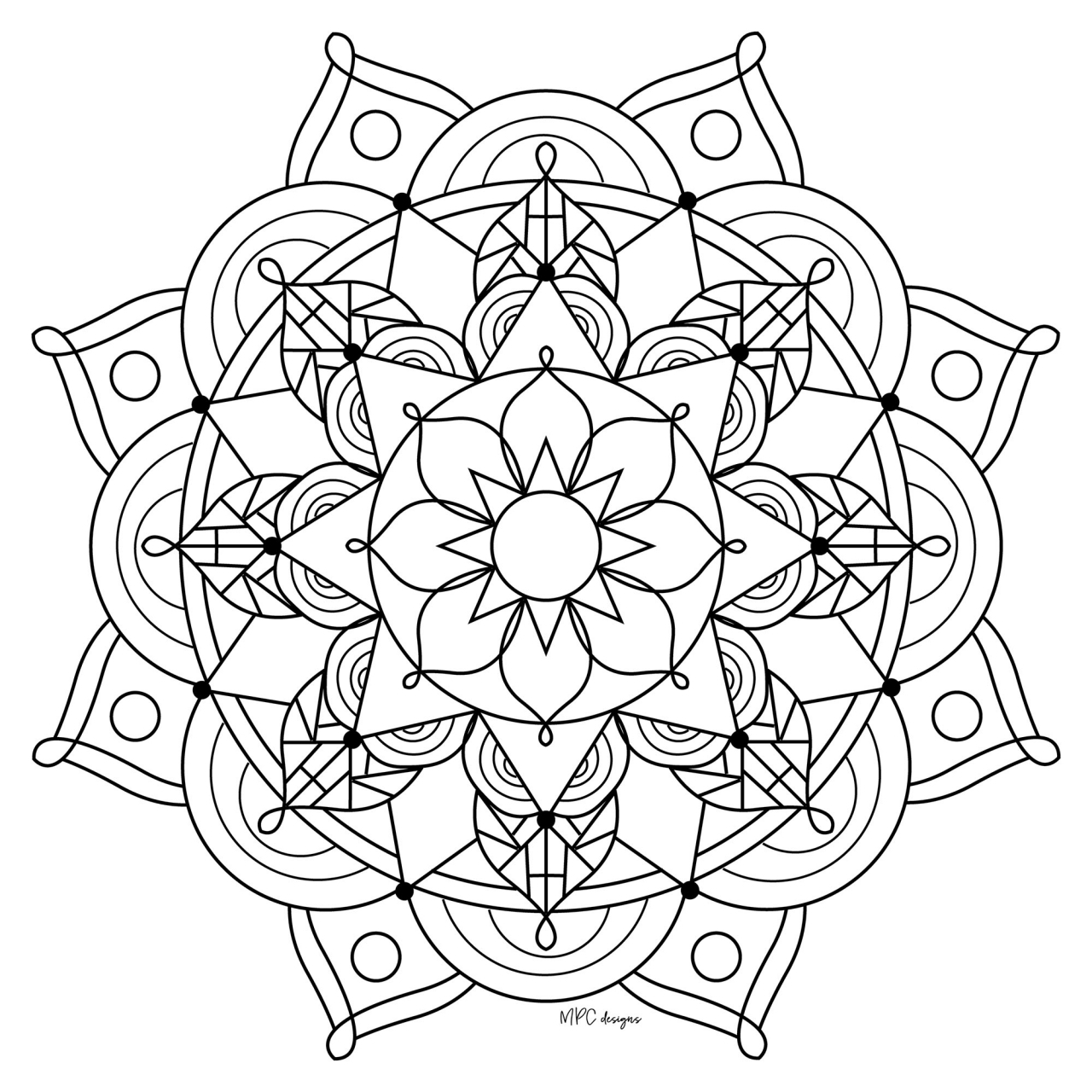 Get This Mandala Design Coloring Pages 7749c