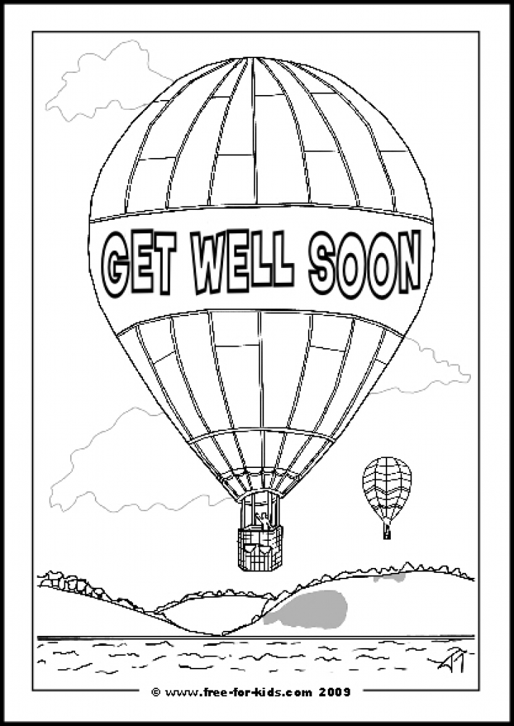 Get Well Coloring Pages Coloring Home