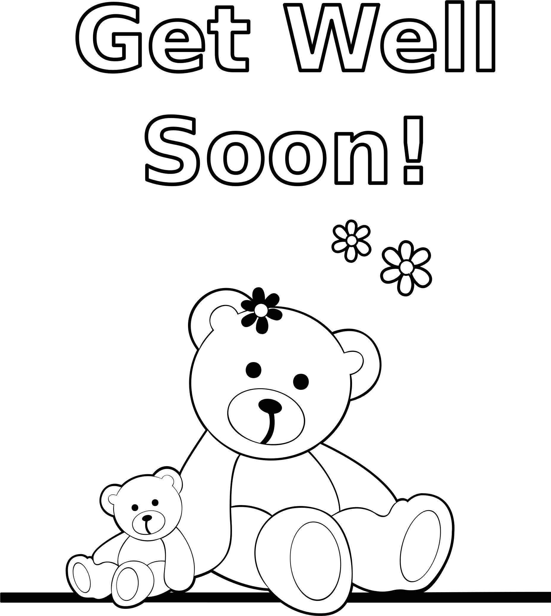 Get Well Coloring Pages