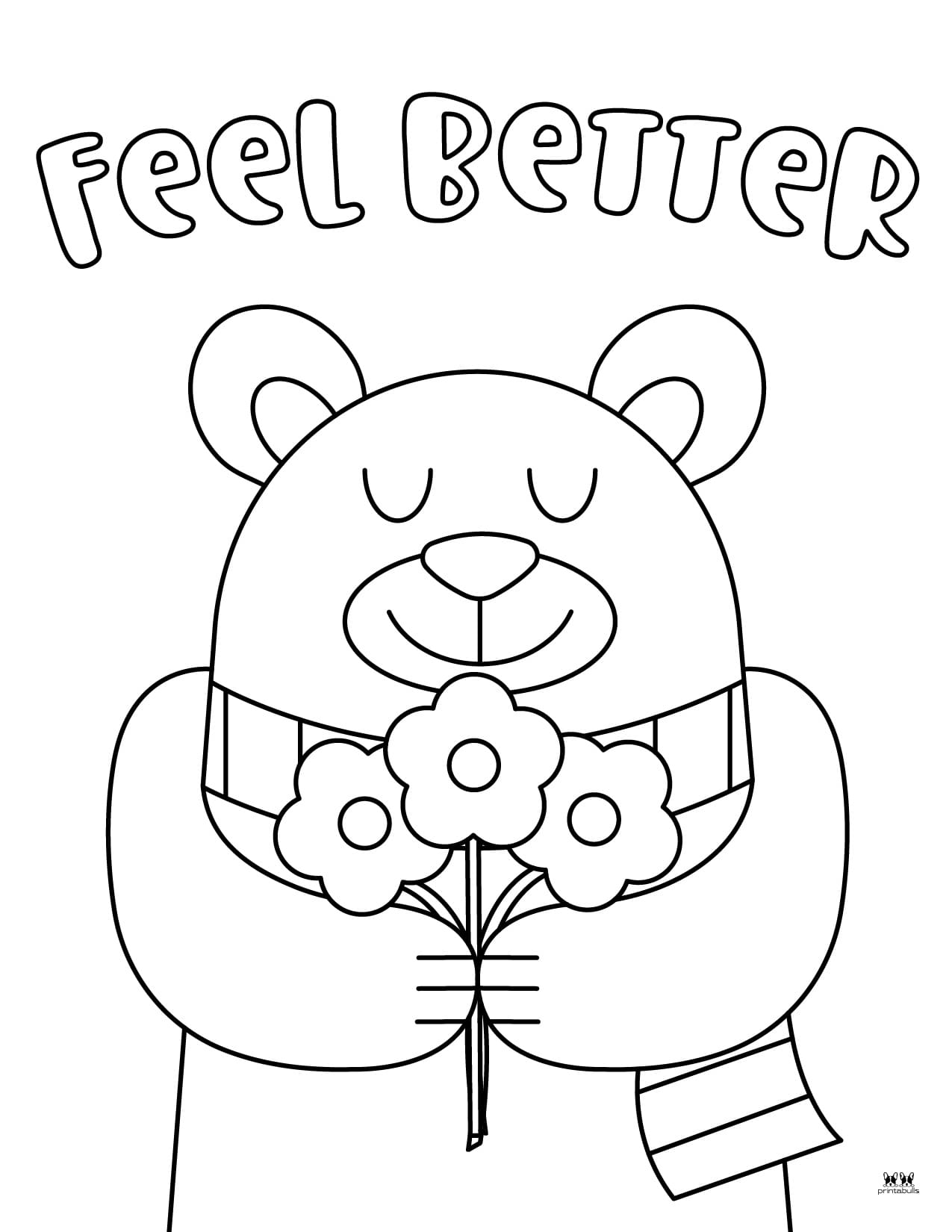 Get Well Soon Coloring Pages Printable Pdf Free Coloring Sheet 