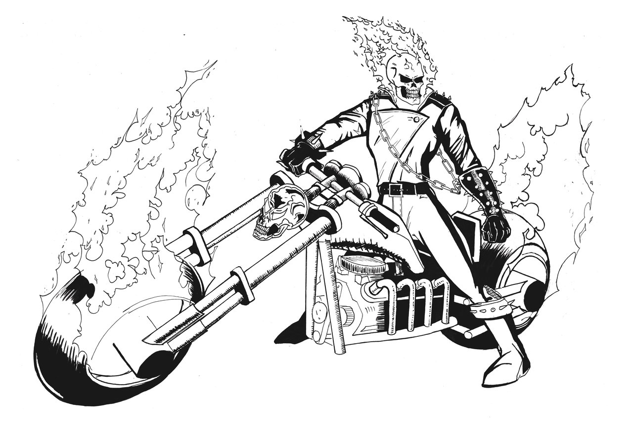 Coloring Page Ghost