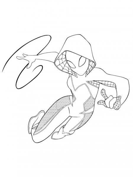 Ghost Spider Coloring Page