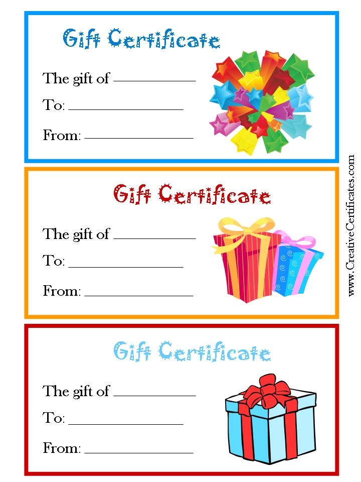 gift certificate templates free printable
