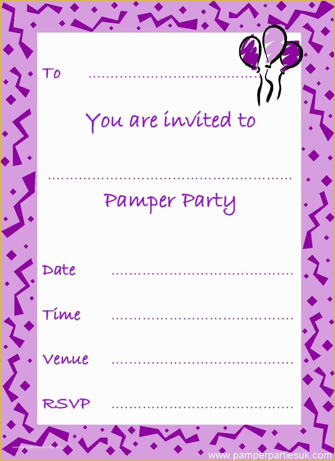 birthday invitations templates