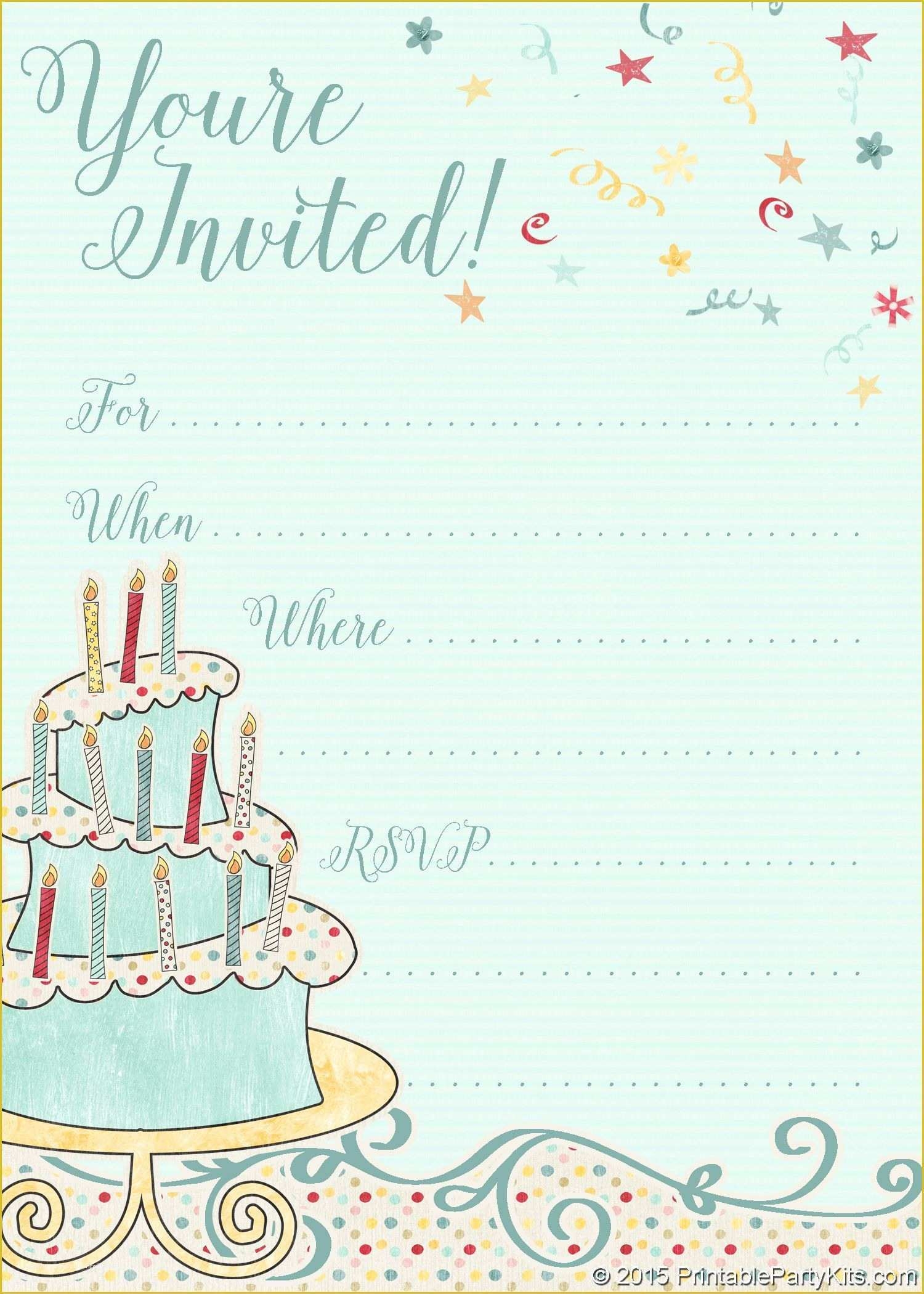 free birthday invitations templates