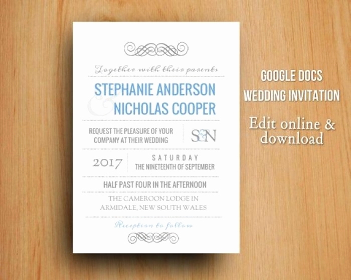 google docs invitation template