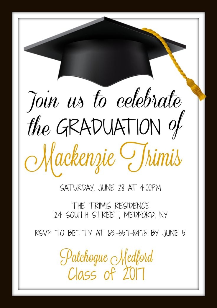 Grad Party Invites Templates