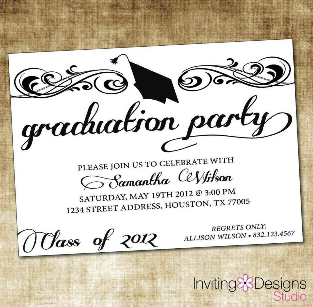 graduation ceremony invitation templates
