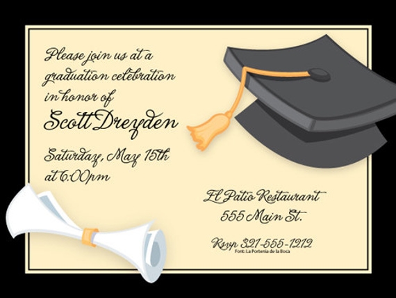 Graduation Invitation Card Template Free Download Photoshop
