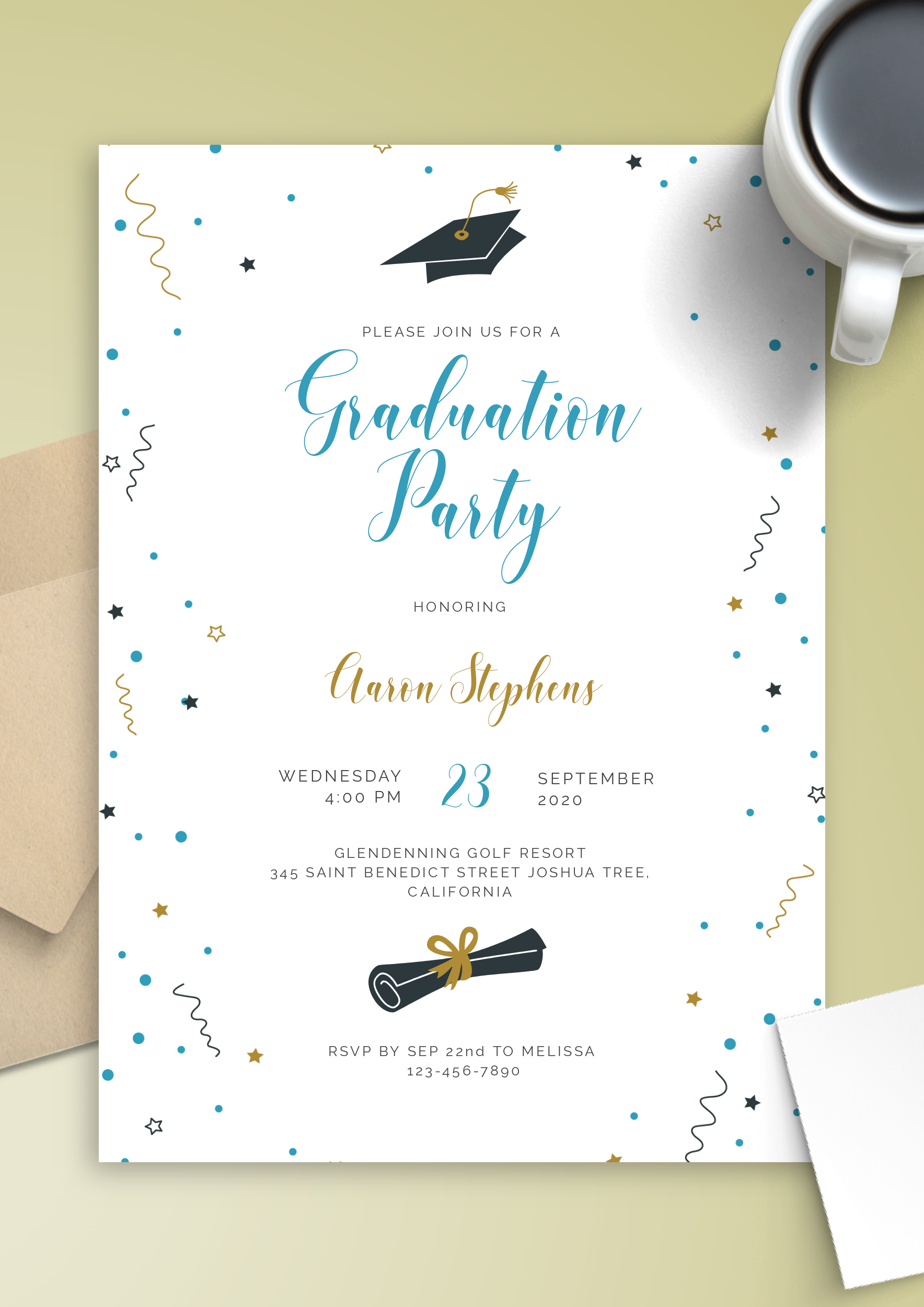 Graduation Party Invitation Printable Templates Printable New Year