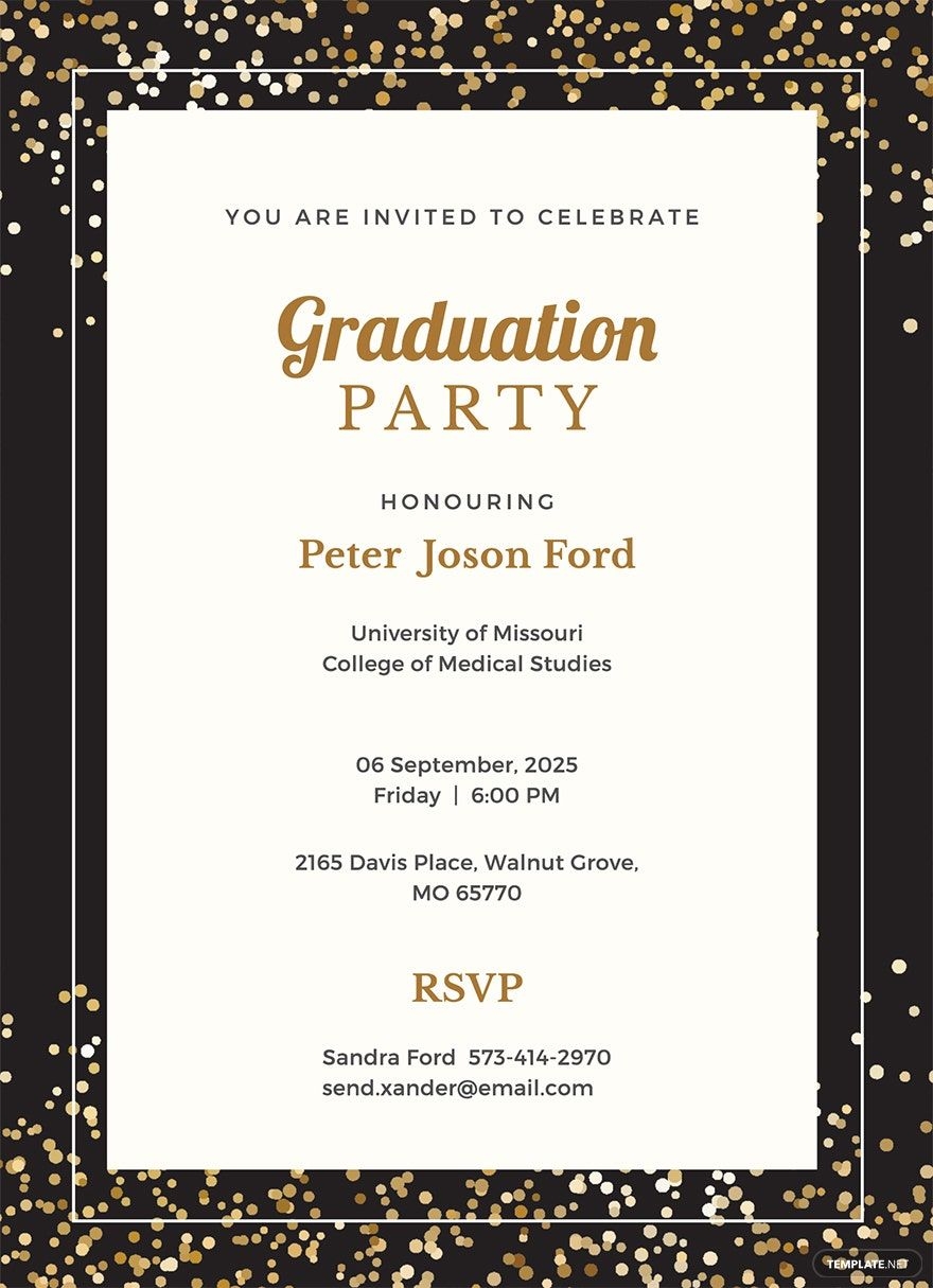 Graduation Party Invitations Templates