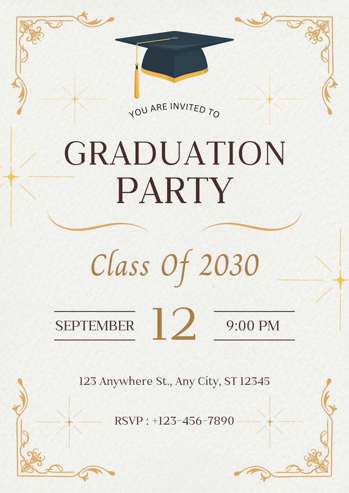 graduation party invitations templates