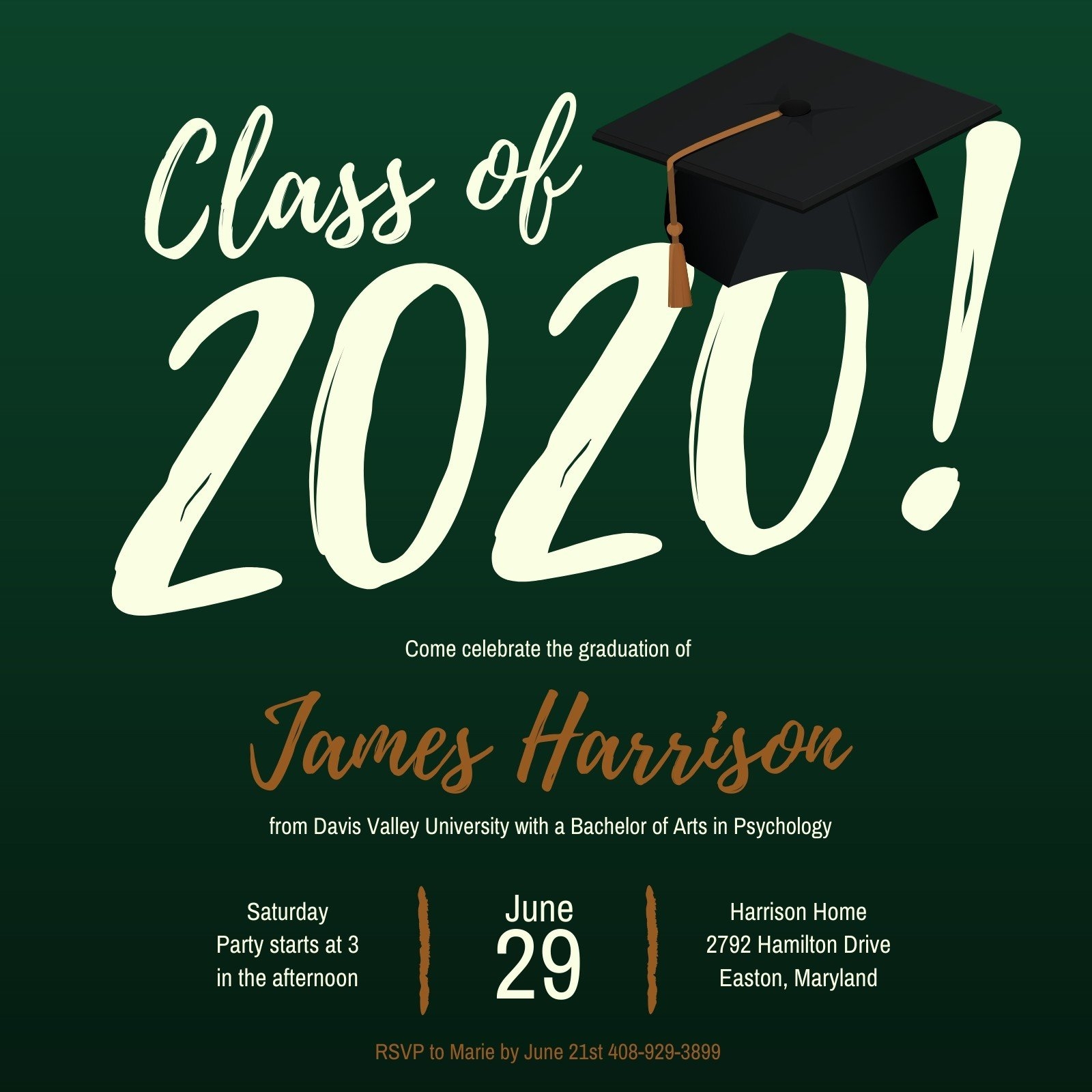 Graduation Party Invites 2024 Cordy Sophia