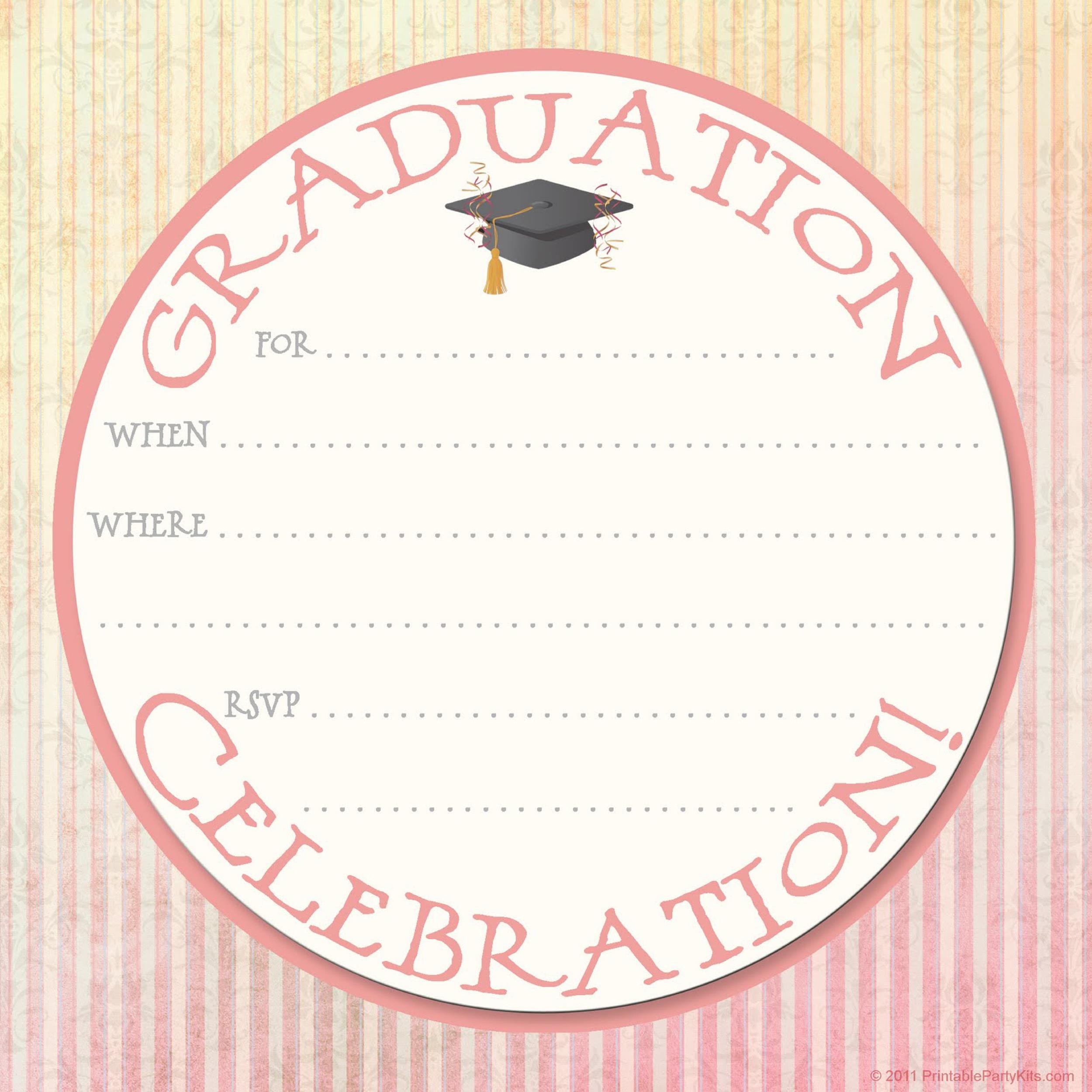 Graduation Party Invites Template