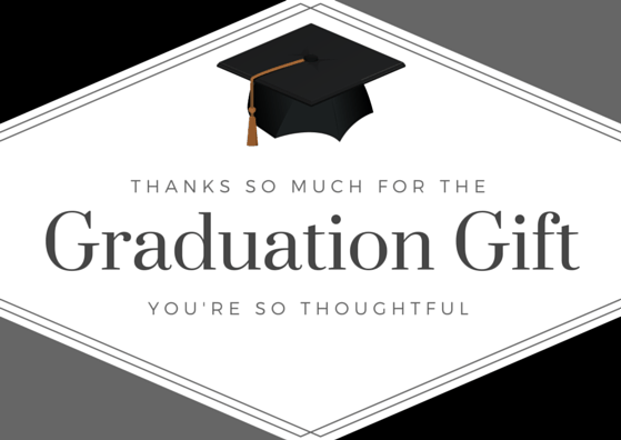 Graduation Thank You Card Printables Thank You Note Wording