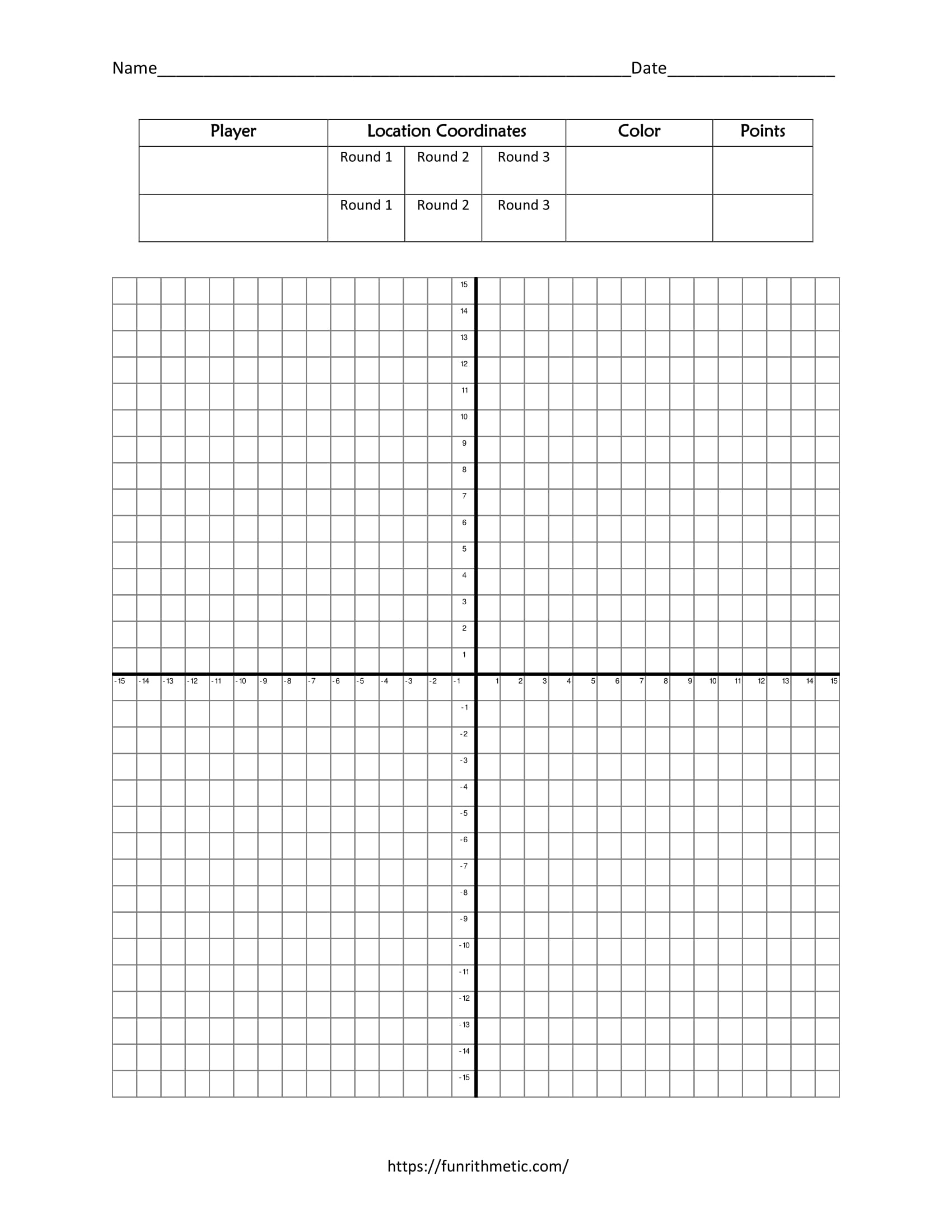Graphing Linear Equations Cut Paste Worksheets FREE Worksheets 