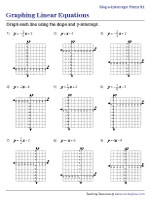 Graphing Linear Equations Worksheets Worksheets Library