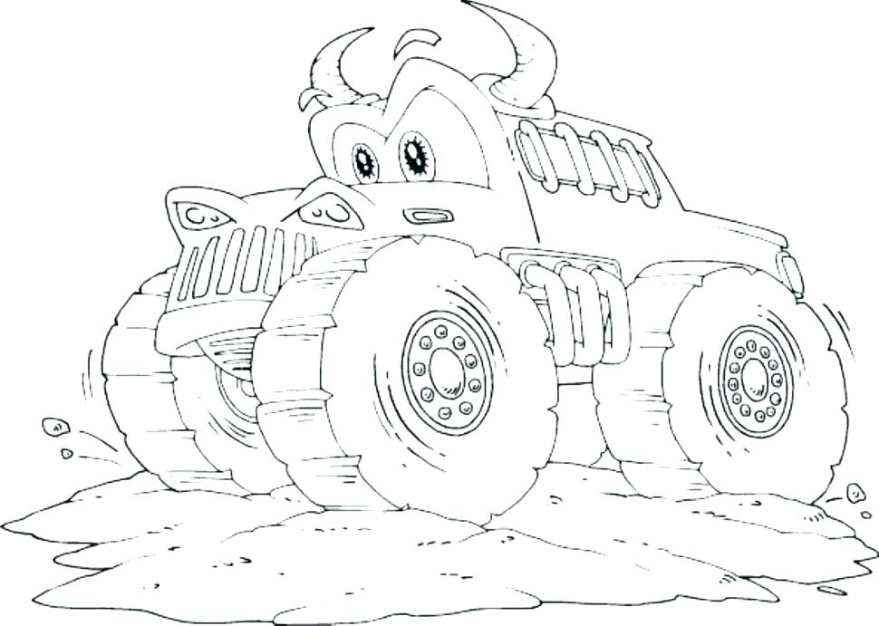 free printable grave digger monster truck coloring pages