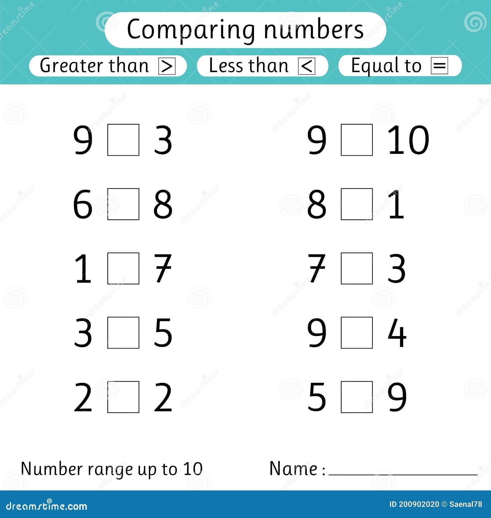 Greater Than And Less Than Worksheets A Wellspring Worksheets Library