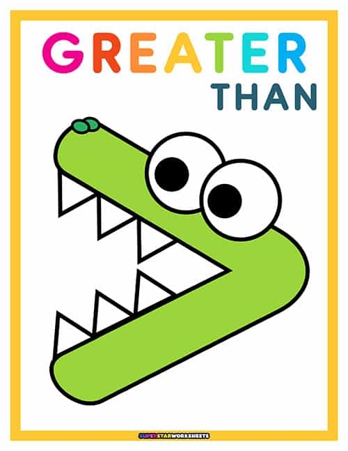 Greater Than Sign Less Than Sign Superstar Worksheets Worksheets