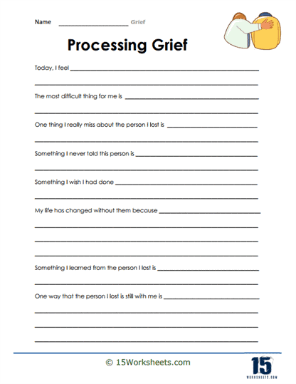 grief worksheet