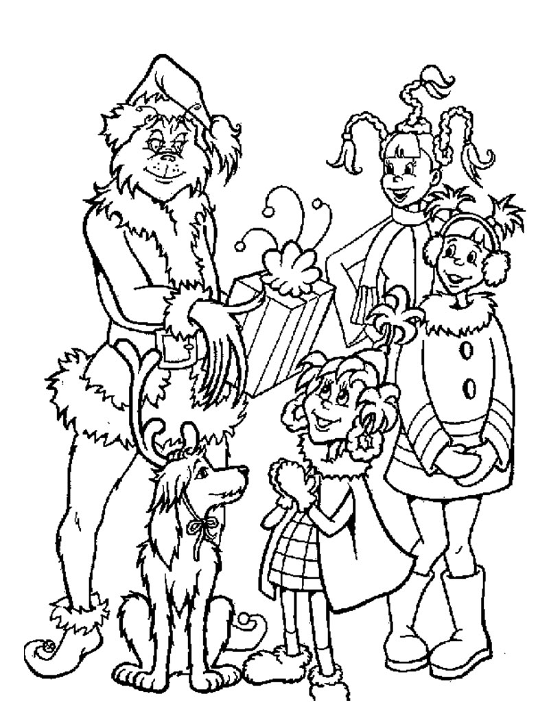 free grinch coloring pages