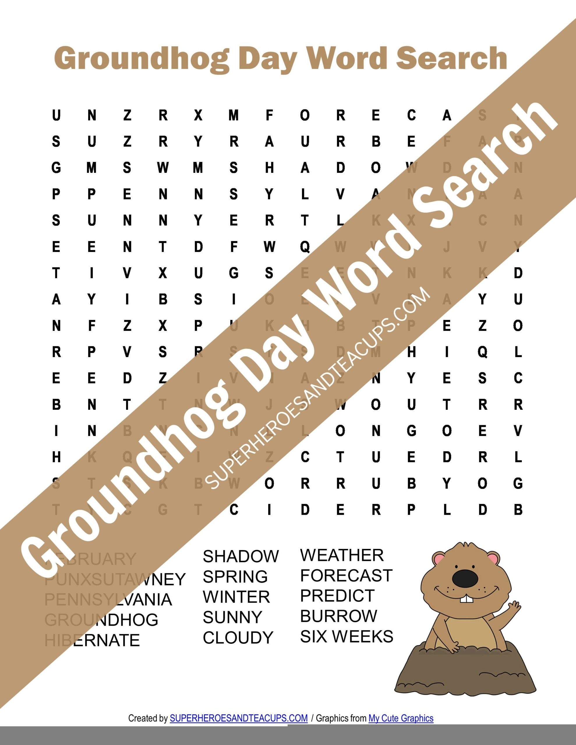 Groundhog Day Crossword Puzzles Printable Printable Crossword Puzzles