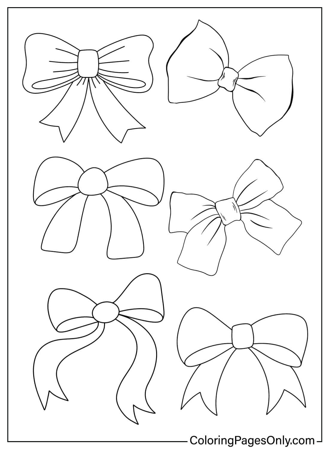 Hair Bow Coloring Pages Coloring Nation