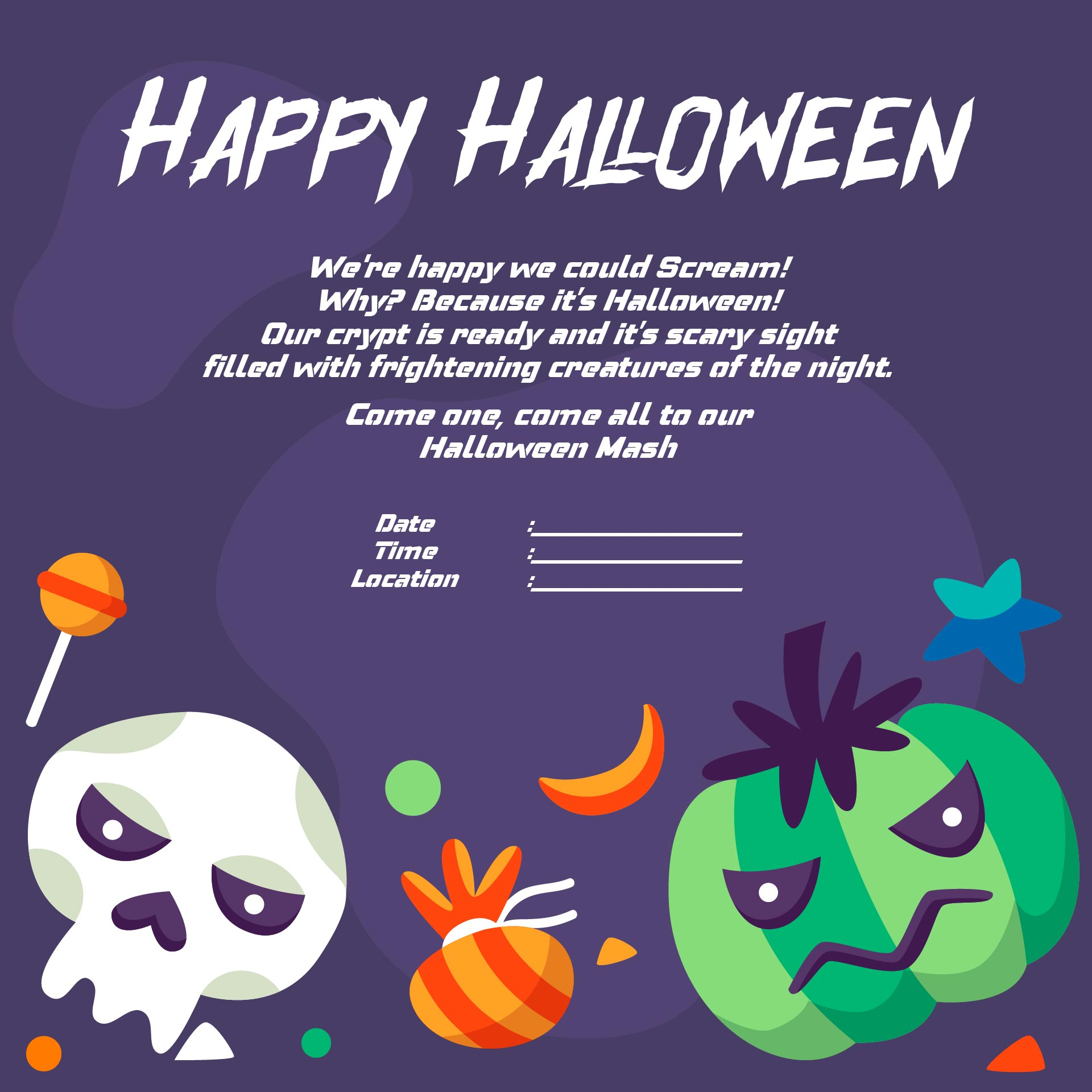 halloween invitations templates