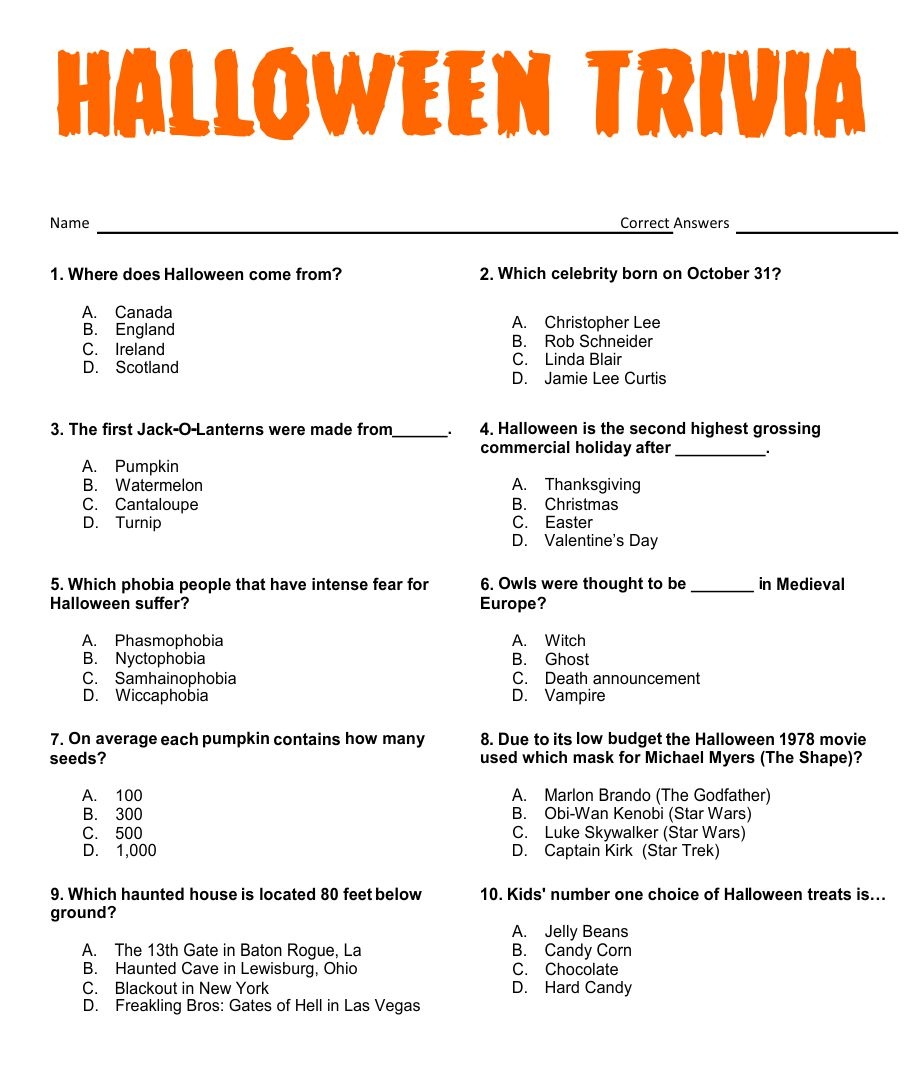 Halloween Games For Adults 15 Free PDF Printables Printablee